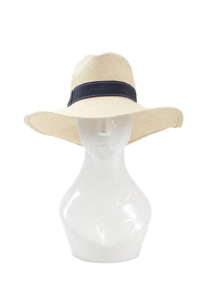 Hatattack Womens Straw Wide Brim Sun Hat Beige One Size