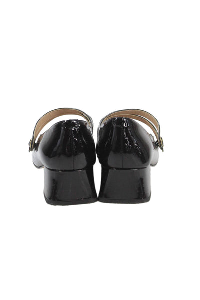 Coach Womens Angelina Patent Leather Mary Jane Heels Black Size 8