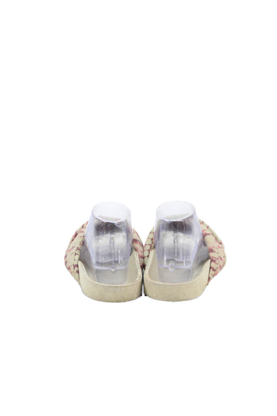 Isabel Marant Womens Holden Tie-Dye Crisscross Slide Sandals Beige Size 9