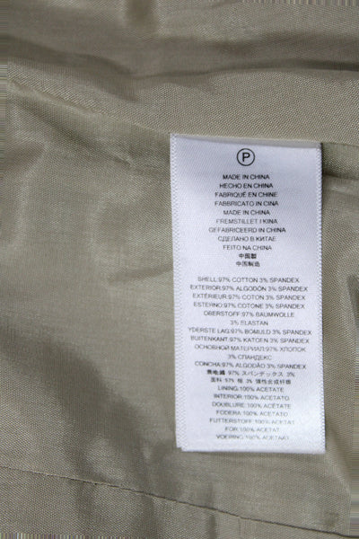 Michael Michael Kors Women Beige Military Jacket Size 4
