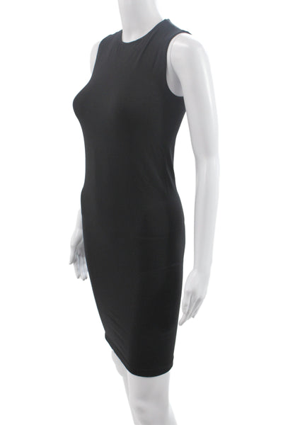 Wolford Women Bodycon Knee Length Sleeveless Black Dress Size S