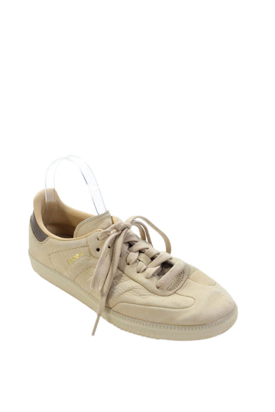 Adidas Womens Monochromatic Low Top Sneaker Beige Size 8