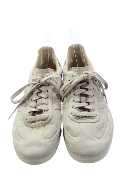 Adidas Womens Monochromatic Low Top Sneaker Beige Size 8