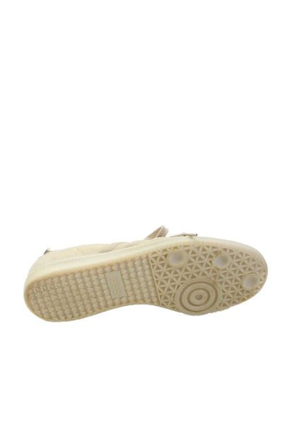 Adidas Womens Monochromatic Low Top Sneaker Beige Size 8