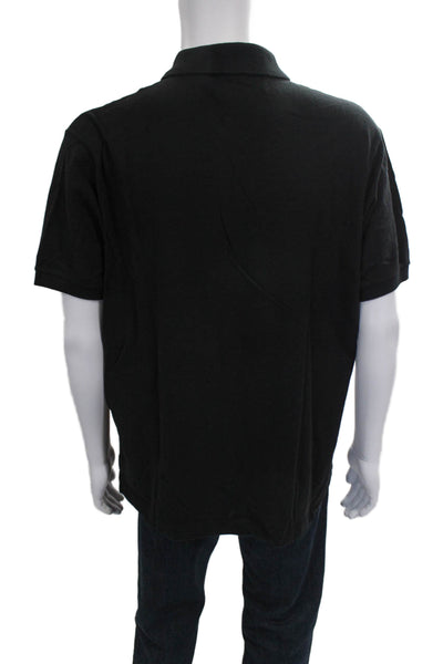 Lacoste Mens Cotton Casual Short Sleeve Polo Shirt Black Size 7