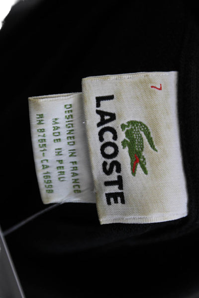 Lacoste Mens Cotton Casual Short Sleeve Polo Shirt Black Size 7