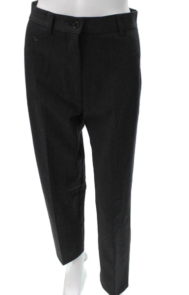 Transit Par Such Women Gray Wool Dress Pants Button Size 3