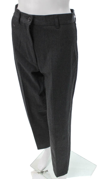 Transit Par Such Women Gray Wool Dress Pants Button Size 3