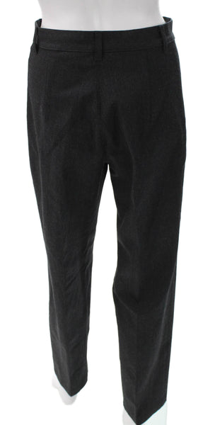 Transit Par Such Women Gray Wool Dress Pants Button Size 3