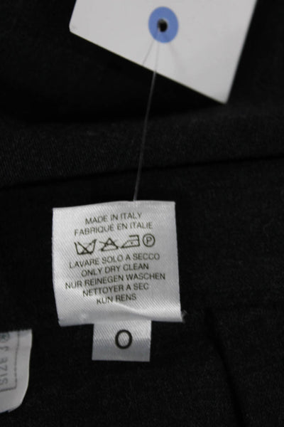 Transit Par Such Women Gray Wool Dress Pants Button Size 3