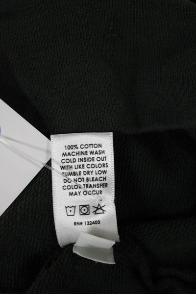Cotton Citizen Women Mock Neck Pullover Sweatshirt Green Size XS