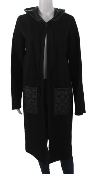 Joseph Ribkoff Women Cardigan Black Rayon Long Sleeve Open Front Size 12