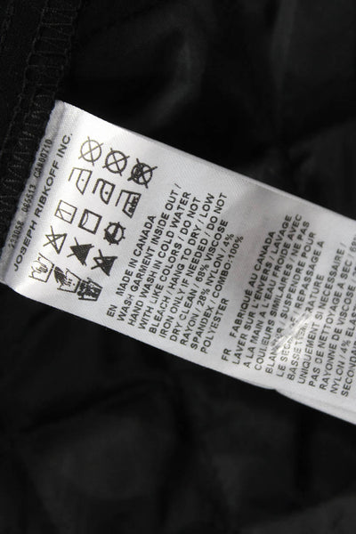 Joseph Ribkoff Women Cardigan Black Rayon Long Sleeve Open Front Size 12