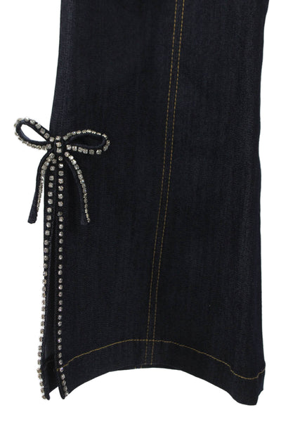 Cinq A Sept Womens Flared Jeans Blue Cotton High Rise Zip Size 4