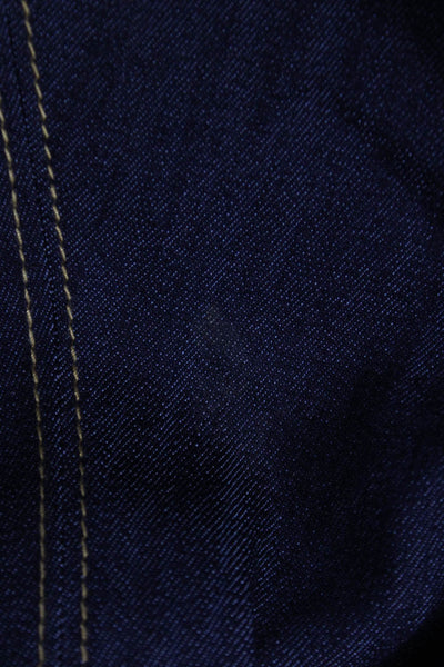 Cinq A Sept Womens Flared Jeans Blue Cotton High Rise Zip Size 4