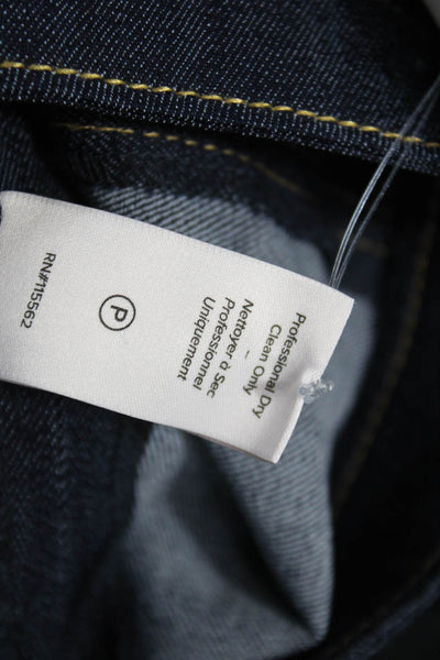 Cinq A Sept Womens Flared Jeans Blue Cotton High Rise Zip Size 4