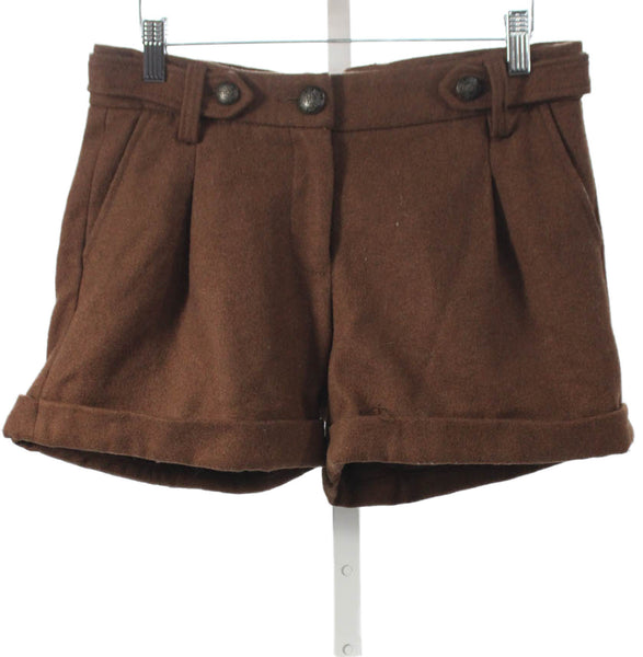 Sanctuary Womens Tailored Shorts Brown Polyester Button Size 26