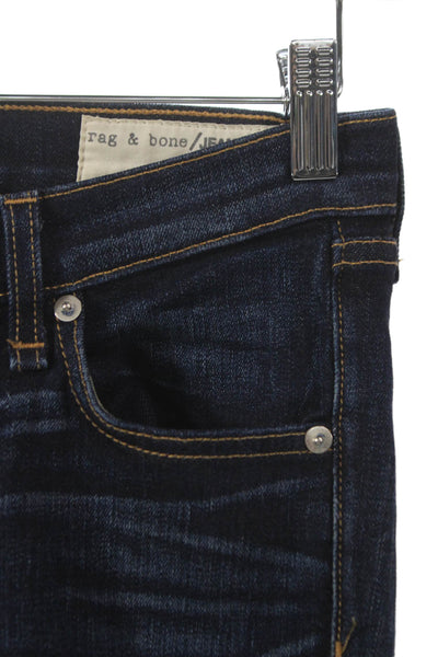 Rag & Bone Jean Womens Skinny Jeans Blue Mid Rise Size 24