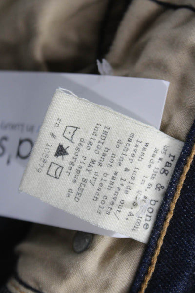 Rag & Bone Jean Womens Skinny Jeans Blue Mid Rise Size 24