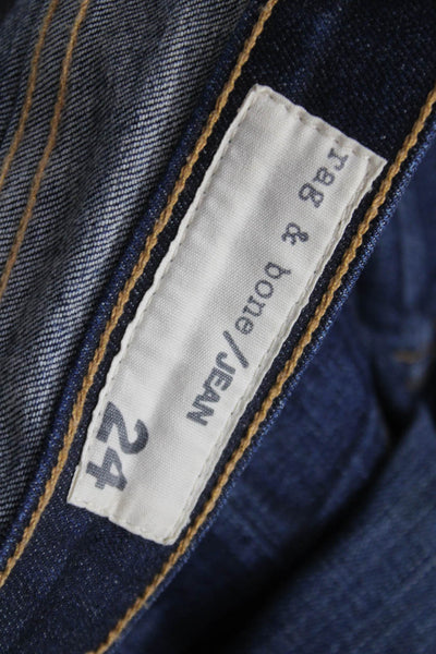 Rag & Bone Jean Womens Skinny Jeans Blue Mid Rise Size 24