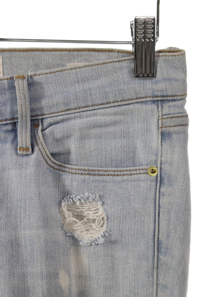 Frame Womens Skinny Jeans Blue Mid-Rise Cotton Size 25
