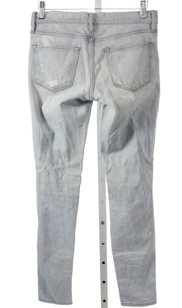 Frame Womens Skinny Jeans Blue Mid-Rise Cotton Size 25