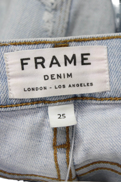 Frame Womens Skinny Jeans Blue Mid-Rise Cotton Size 25