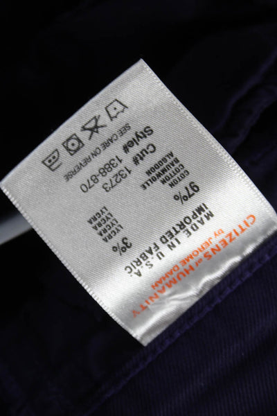 Citizens of Humanity Women Skinny Purple Jeans Mid-Rise Cotton 28in Size 26