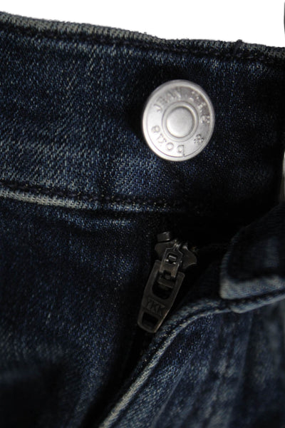 Rag & Bone Jean Women Skinny Jeans Blue Mid-Rise Button Size 24
