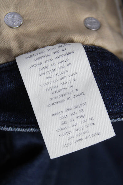 Rag & Bone Jean Women Skinny Jeans Blue Mid-Rise Button Size 24