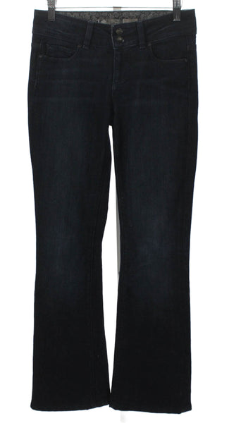 Paige Womens Bootcut Jeans Blue Mid Rise Cotton Blend 30in Size 26