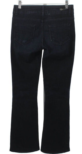 Paige Womens Bootcut Jeans Blue Mid Rise Cotton Blend 30in Size 26