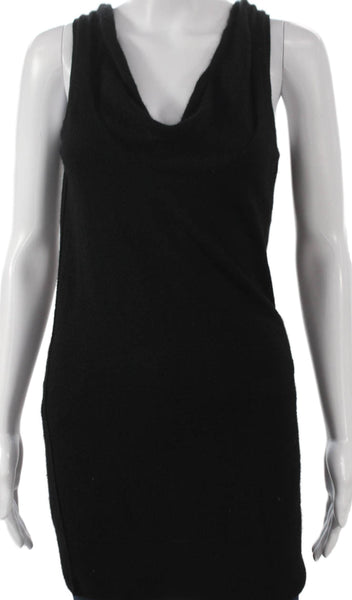 Alice + Olivia Women Black Cashmere Cowl Neck Sleeveless Tunic Pullover Size XS