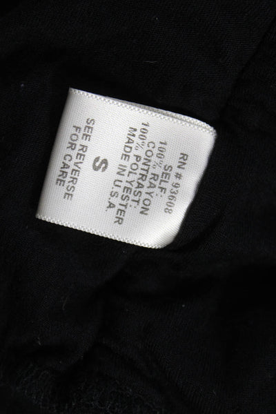 Matty M Womens Black Rayon V Neck Sleeveless Basic Tank Size M