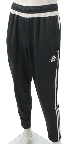 Adidas Unisex Adults Track Pants Black Striped Polyester Size L