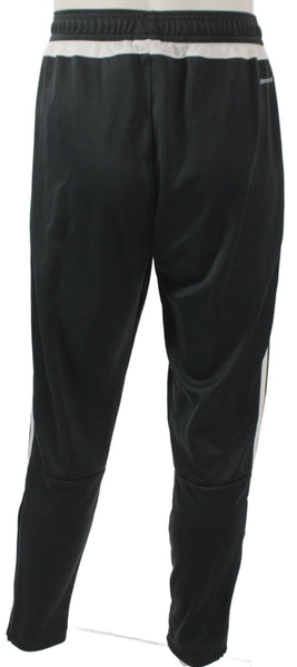 Adidas Unisex Adults Track Pants Black Striped Polyester Size L