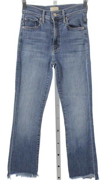 Mother Women Blue Ankle Jeans Mid Rise Button Fly Inseam 26 Size 23