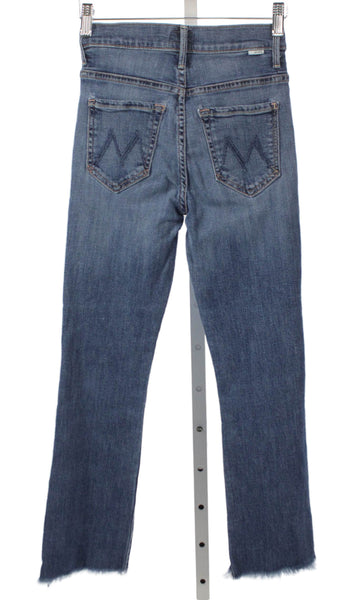 Mother Women Blue Ankle Jeans Mid Rise Button Fly Inseam 26 Size 23