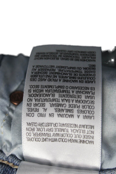 Mother Women Blue Ankle Jeans Mid Rise Button Fly Inseam 26 Size 23