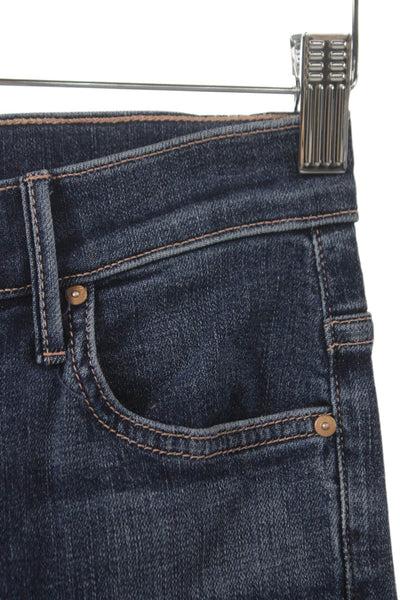 Mother Womens Flared Jeans Blue Cotton Blend High Rise Size 23