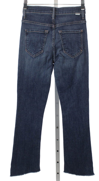 Mother Womens Flared Jeans Blue Cotton Blend High Rise Size 23