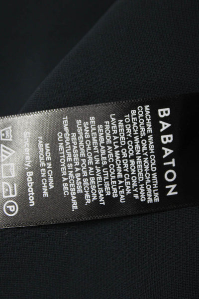 Babaton Women Shift Dress Black Long Sleeve Round Neck Zip Size S