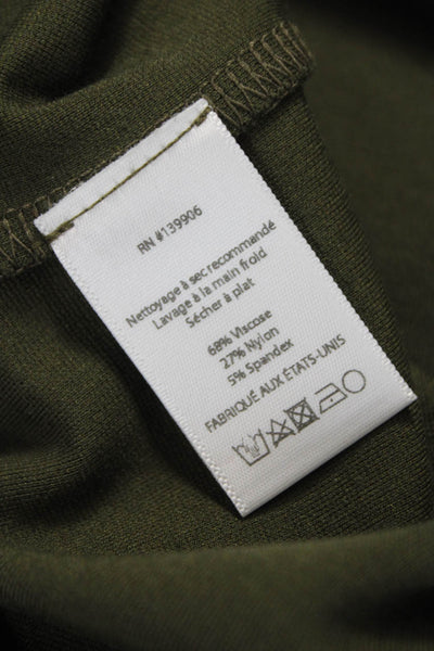 Ripley Rader Womens Green Viscose Crew Neck Short Sleeve Set Size 2
