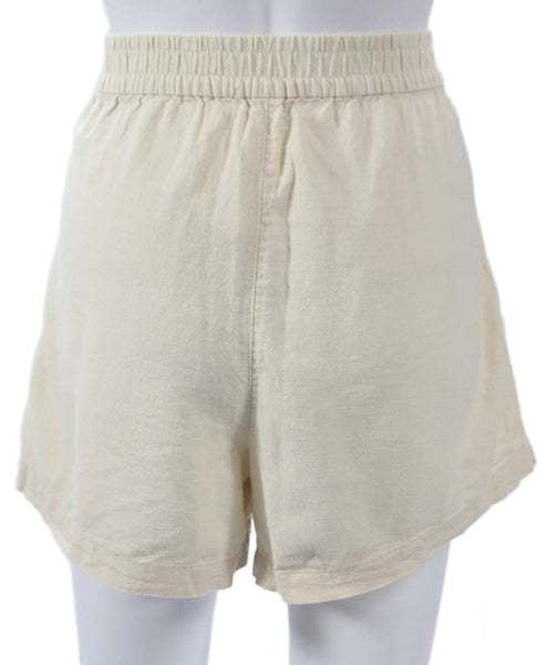 J Crew Womens Casual Linen Drawstring Shorts Beige Size S