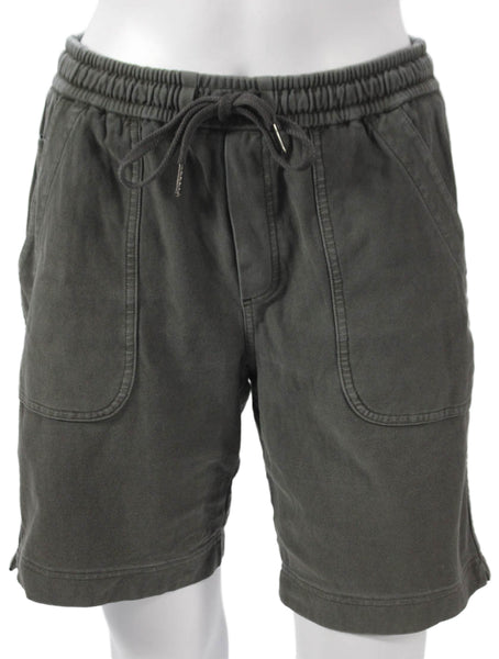 Athleta Womens Athletic Shorts Green Drawstring 95% Cotton Size 4