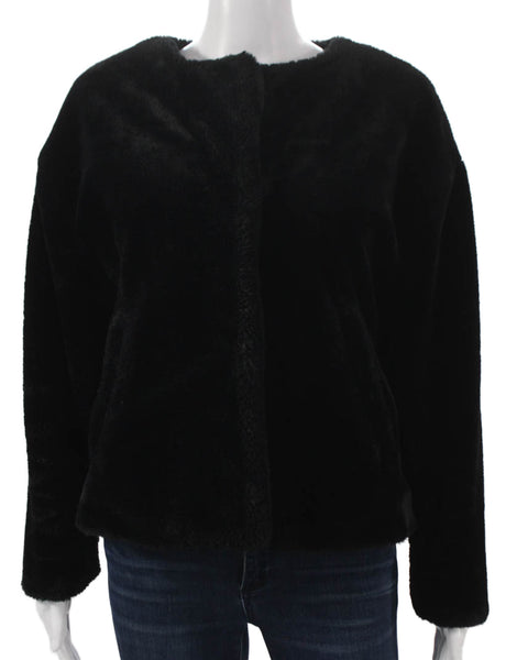 Zara Trafaluc Womens Basic Jacket Black Polyester Long Sleeve Size XS