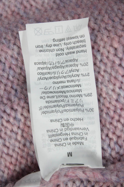J Crew Womens Merino Wool Crew Neck Pullover Sweater Pink Long Sleeve Size M