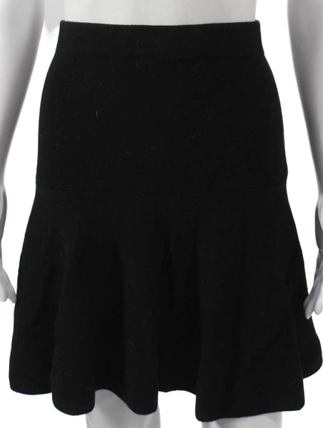 CeCe Womens Trumpet Skirt Black Rayon Pull On Short Size XL
