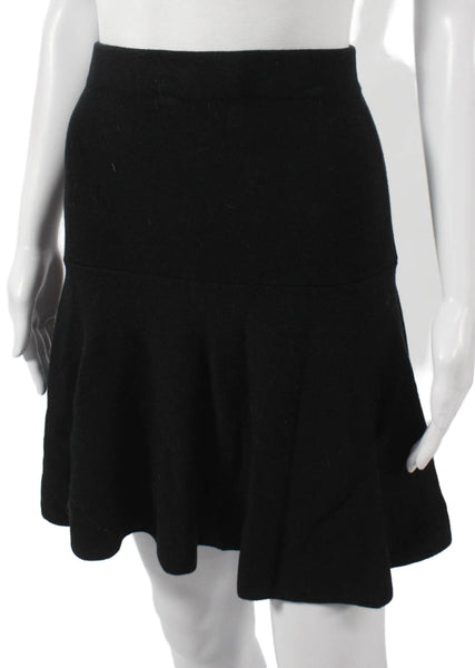 CeCe Womens Trumpet Skirt Black Rayon Pull On Short Size XL