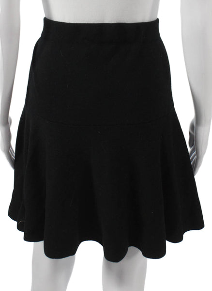 CeCe Womens Trumpet Skirt Black Rayon Pull On Short Size XL